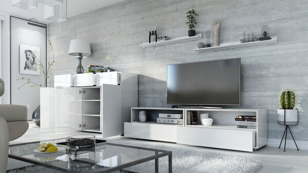 Mobilier living Berny 47 (alb + alb lucios). 1041470