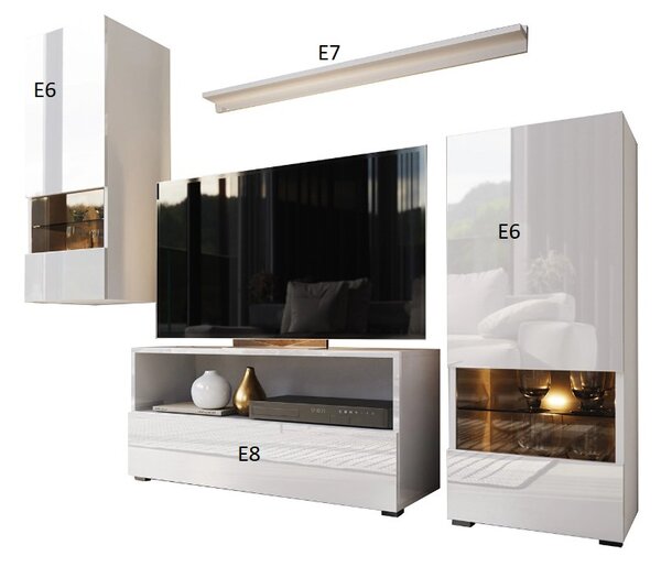 Mobilier living Berny 39 (negru + negru lucios). 1041454