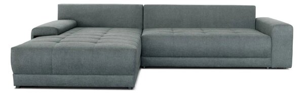 Coltar de living extensibil ADRIA, universal, stofa catifelata albastr