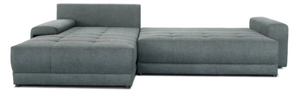 Coltar de living extensibil ADRIA, universal, stofa catifelata albastr