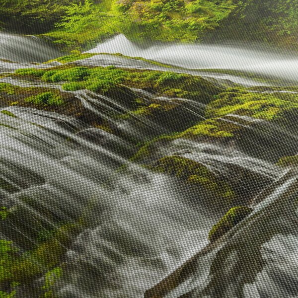 Tablou - Cascada, Wind River Valley (cu ceas) (90x30 cm)