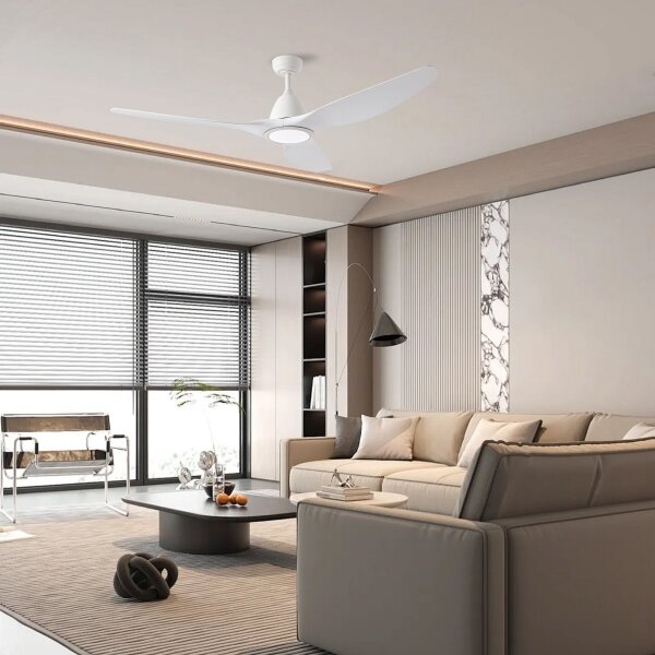 ZEVENTI - Ventilator de tavan URBINO LED/20W/230V Wi-Fi Tuya, alb + telecomandă
