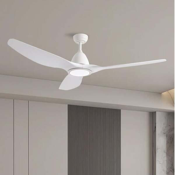 ZEVENTI - Ventilator de tavan URBINO LED/20W/230V Wi-Fi Tuya, alb + telecomandă