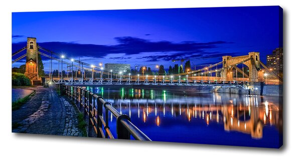 Tablou canvas Wroclaw pe timp de noapte