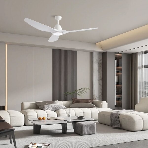 ZEVENTI - Ventilator de tavan URBINO LED/20W/230V Wi-Fi Tuya, alb + telecomandă