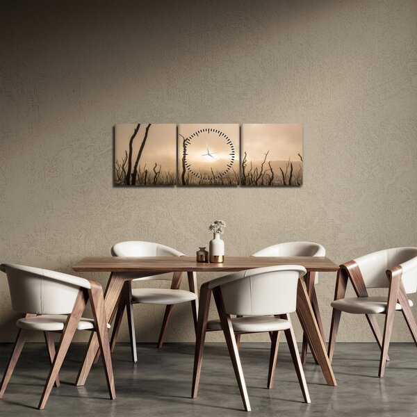 Tablou - Copaci goi (cu ceas) (90x30 cm)