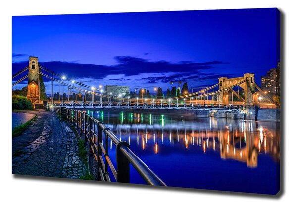 Tablou canvas Wroclaw pe timp de noapte