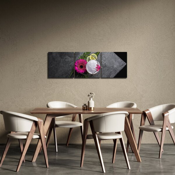 Tablou - Noaptea în Bangkok (cu ceas) (90x30 cm)