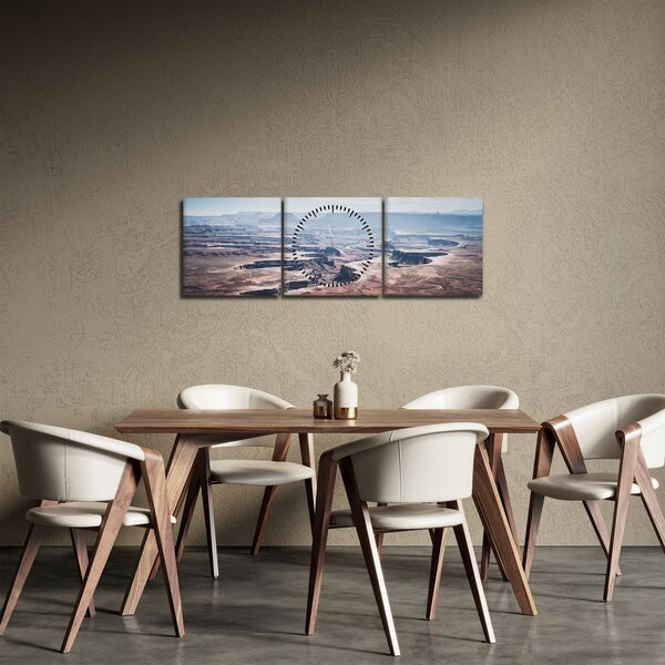 Tablou cu canion, SUA (cu ceas) (90x30 cm)