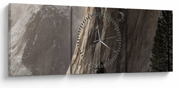 Tablou din valea Yosemite parcul național, SUA (cu ceas) (90x30 cm)