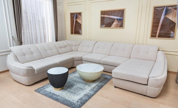 Colțar Extensibil Space XXL Bej - Vega 03 Dreapta