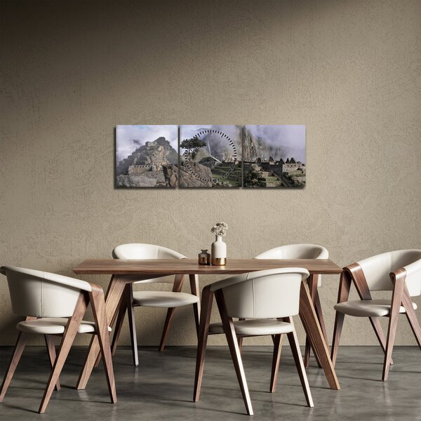 Tablou - Machu Picchu (cu ceas) (90x30 cm)