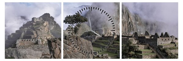Tablou - Machu Picchu (cu ceas) (90x30 cm)