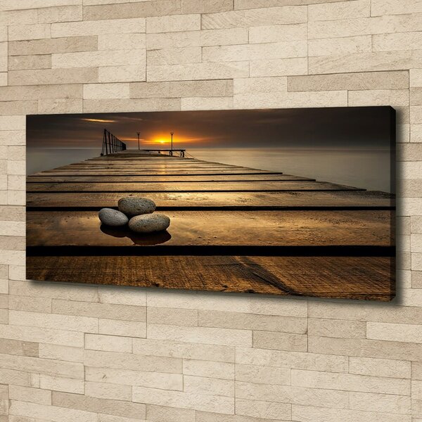 Tablou canvas debarcader din lemn