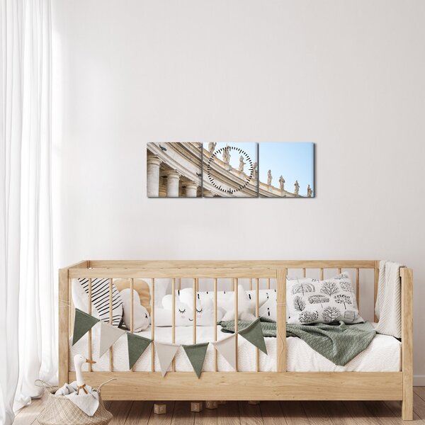 Tablou - Vatican (cu ceas) (90x30 cm)