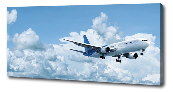 Pictură pe pânză Avionul în cer