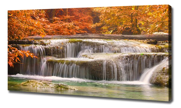 Tablou pe pânză canvas Cascada în toamna