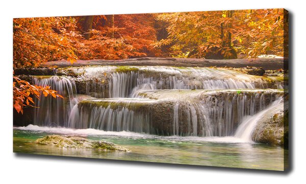 Tablou pe pânză canvas Cascada în toamna
