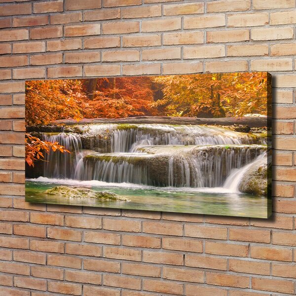 Tablou pe pânză canvas Cascada în toamna