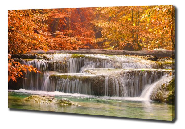 Tablou pe pânză canvas Cascada în toamna