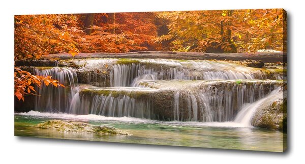 Tablou pe pânză canvas Cascada în toamna