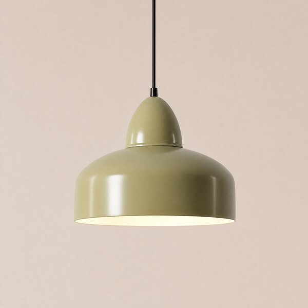 ALDEX Lampă suspendată Mille, cu 1 bec, culoare pistachio, reglabil, Verde, Camera de zi / sufragerie, Metal, Design industrial