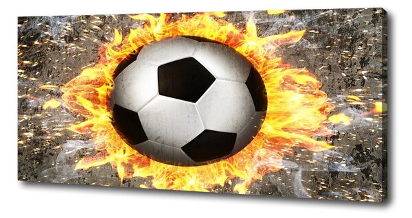 Print pe pânză Arderea de fotbal a văzut