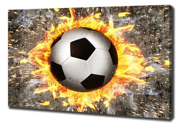 Print pe pânză Arderea de fotbal a văzut