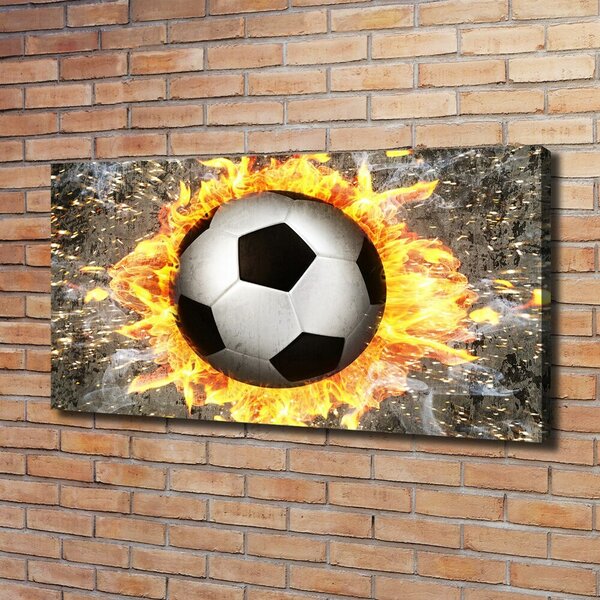 Print pe pânză Arderea de fotbal a văzut