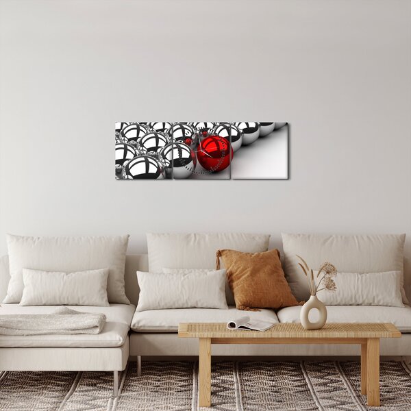 Tablou cu bile lucioase (cu ceas) (90x30 cm)