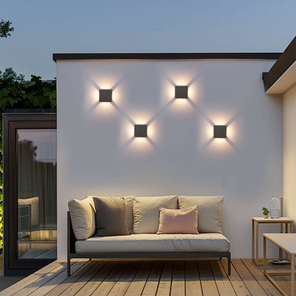 Brilagi - Aplică de perete LED pentru exterior QUADRAY LED/6W/230V, antracit, IP54