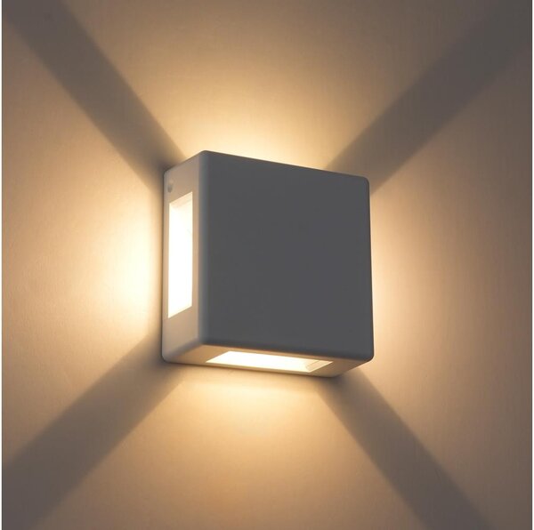 Brilagi - Aplică LED de exterior QUADRAY, 6W, 230V, albă, IP54