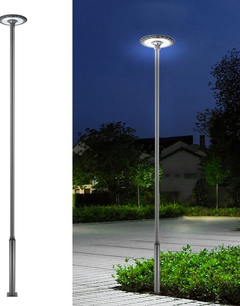Brilagi - Stâlp metalic pentru iluminat exterior, 5 m, diam. 58 mm, antracit