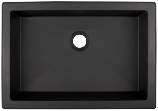 Deante Correo, chiuveta granit 500x350x140 mm, negru mat, DEA-CQR_NU5U