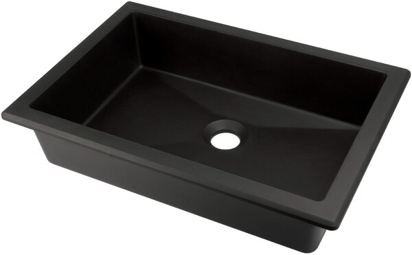 Deante Correo, chiuveta granit 500x350x140 mm, negru mat, DEA-CQR_NU5U