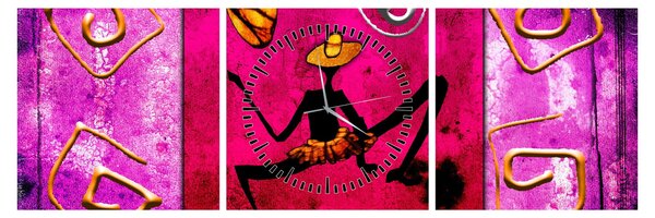 Tablou picturii istorice pe perete (cu ceas) (90x30 cm)