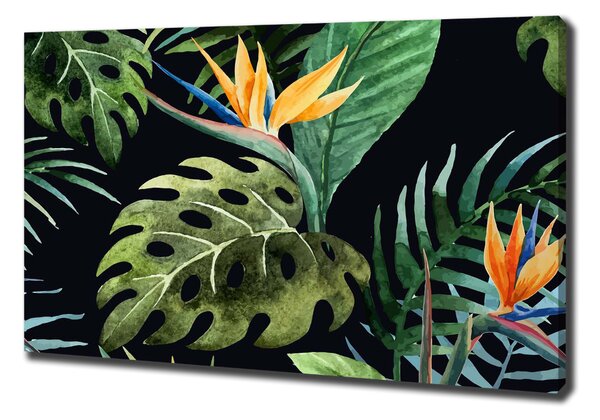 Tablou pe pânză canvas flori tropicale