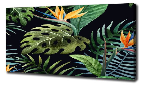 Tablou pe pânză canvas flori tropicale