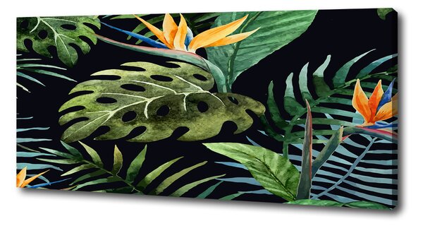 Tablou pe pânză canvas flori tropicale