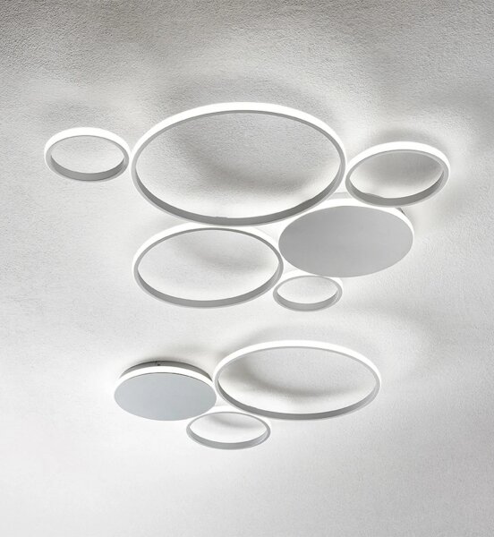 Ondaluce - Lampă de perete LED dimabilă POIS, 42 W, 230 V, argintiu