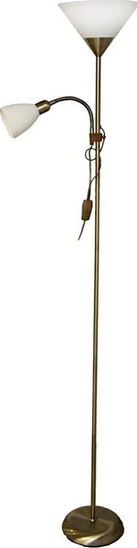 Lampadar WENDY, 1 x E27/100W/230V + 1 x E14/40W, finisaj alamă