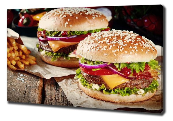 Print pe canvas hamburgeri