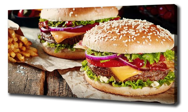 Print pe canvas hamburgeri