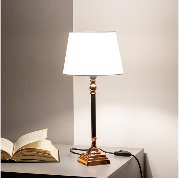 Brilagi - Lampă de birou CERIA 1xE14/40W/230V negru/cupru/alb