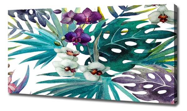 Print pe canvas flori tropicale