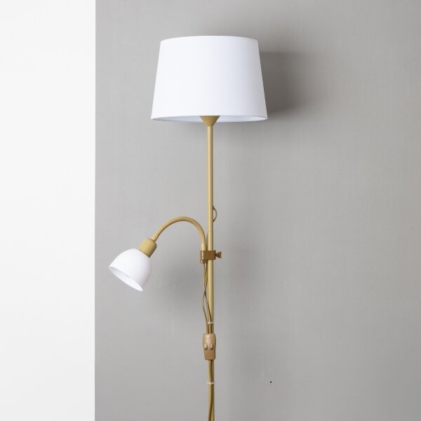 Brilagi - Lampadar CERIA 1xE27/100W/230V + 1xE14/25W auriu/alb