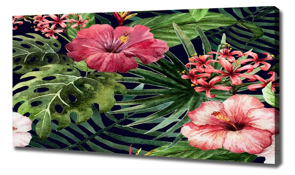 Print pe canvas flori tropicale