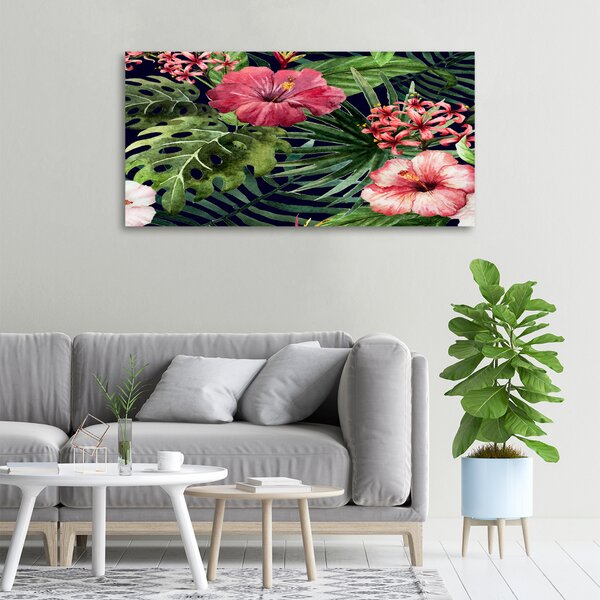 Print pe canvas flori tropicale