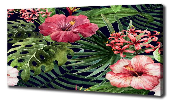 Print pe canvas flori tropicale
