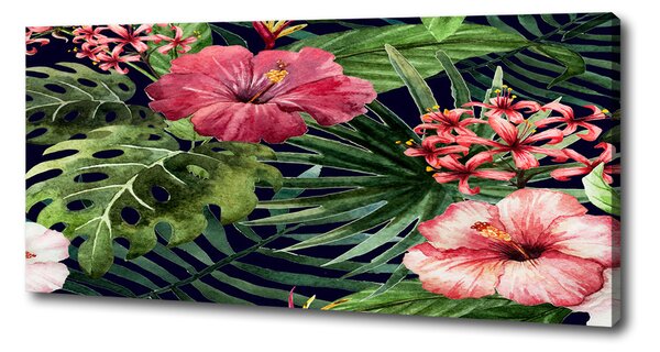 Print pe canvas flori tropicale